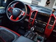 img 1 attached to Voodonala Red Dashboard Trim For 2015 2016 2017 2018 Ford F150 F250 F350 Super Duty review by Leroy Jacobs