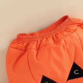 img 3 attached to Halloween Dress-Up Made Easy! Adorable Pumpkin Romper And Hat For Toddler Baby Boys And Girls