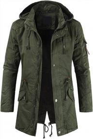 img 4 attached to Stay Stylish And Protected With Chouyatou Men'S Military Parka Jacket