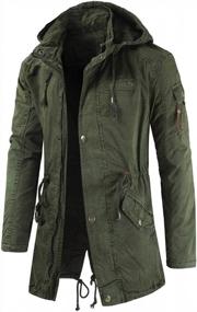 img 2 attached to Stay Stylish And Protected With Chouyatou Men'S Military Parka Jacket