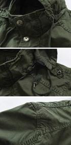img 1 attached to Stay Stylish And Protected With Chouyatou Men'S Military Parka Jacket