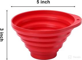 img 2 attached to 🔴 CASOMAN 3-Piece Set Collapsible Magnetic Parts Tray with Silicone Foldable Bowl in Red