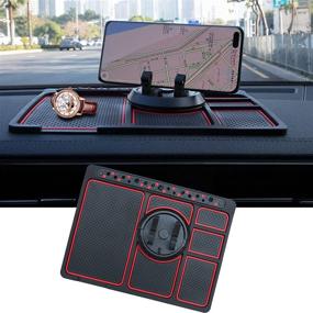 img 4 attached to Non-Slip Phone Pad For 4-In-1 Car - Universal Car Phone Holder Mount