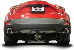 img 1 attached to 🚗 BORLA 11918 Exhaust Complete System for 2014-2016 Mazda 3 2.0L/2.5L Automatic/Manual FWD 4+5 Door Models - 2-Inch S-Type S Road Racer RL AC SR 4-Inch Round X 7.0-Inch