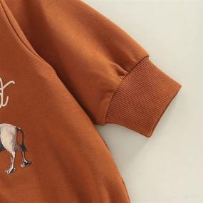 img 1 attached to Crewneck Sweatshirt Bodysuit Pullover Oversized Apparel & Accessories Baby Boys for Clothing