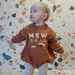 img 3 attached to Crewneck Sweatshirt Bodysuit Pullover Oversized Apparel & Accessories Baby Boys for Clothing