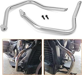 img 4 attached to 🏍️ 2020-2022 Indian Challenger Limited Dark Horse Chrome Front Engine Guard Crash Bars Highway Bars Upgrade for Enhanced Protection