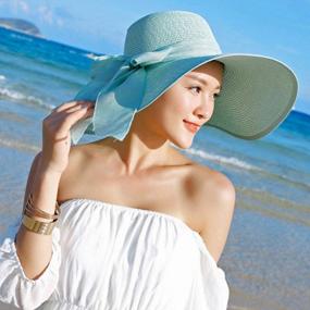 img 1 attached to Stay Stylish And Protected: Women'S Foldable Wide Brim Sun Hat For Summer Beach Days