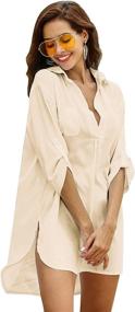 img 3 attached to 👙 Ekouaer Swimsuit Henley Shirts: Trendy Beachwear for Women - Perfect Swimsuits & Cover Ups