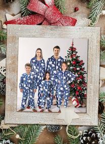 img 1 attached to Веселые рождественские комбинезоны для всей семьи: удобные пижамы для женщин, мужчин, взрослых и пар от SUNNYBUY