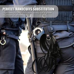 img 2 attached to HAIOOU New Version 10Pcs Flex Cuffs: Heavy Duty Police Nylon Handcuffs with 255 lbs Tensile Strength