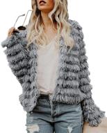 inorin womens cardigan vintage shaggy women's clothing : coats, jackets & vests logo