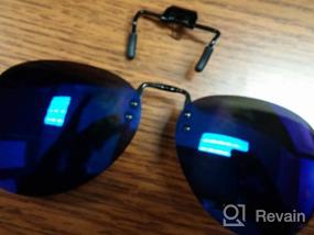 img 6 attached to Пластиковые солнцезащитные очки Costyle Retro Polarized Clip On Flip Up для вождения, рыбалки, путешествий