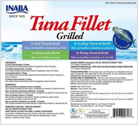 img 3 attached to INABA Natural, Premium Hand-Cut Grilled Tuna Fillet Cat Treats/Topper/Complement With Vitamin E And Green Tea Extract, 0.52 Ounces Each, Pack Of 10, Variety Pack