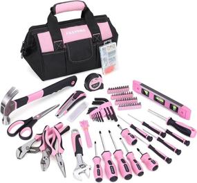 img 4 attached to Complete 220-Piece Pink Tool Set For Women – Ideal For All Home Repairs And DIY Projects