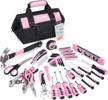 complete 220-piece pink tool set for women – ideal for all home repairs and diy projects logo