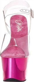 img 3 attached to Pleaser Women'S Sky308/C/HPCH Dress Sandal, Clear Pink, 7 M US