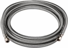img 4 attached to 5 FT Stainless Steel Braided Ice Maker Hose 1/4" Comp X 1/4" Comp Connection 5' Length EFIELD