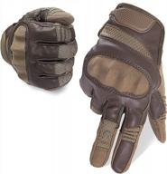 men's touch screen motorcycle gloves: hard knuckle paintball tactical for outdoor sports - cycling, shooting, airsoft. logo