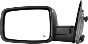 img 4 attached to YITAMOTOR левое зеркало со стороны водителя, регулируемое, с подогревом, со светодиодным указателем поворота, совместимо с Dodge Ram 1500 2009-2016, 2010-2016 Ram 2500 3500 4500 5500.