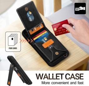 img 2 attached to Protective Skycase Wallet Case With Detachable Hand Strap For IPhone 11 Pro Max 6.5" - Black
