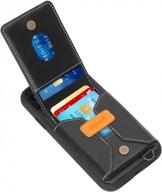 защитный чехол-кошелек skycase со съемным ручным ремешком для iphone 11 pro max 6,5 дюйма - черный логотип