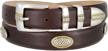 designer golf dress belt in italian calfskin leather - 1-1/8" (30mm) wide with multiple style choices logo