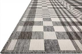 img 2 attached to Ivory And Pebble Loloi II Rainier Collection RAI-04 Indoor/Outdoor Area Rug, 7'-10" X 10'-10