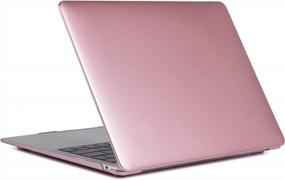 img 1 attached to MacBook 12 Inch Case Model A1534/A1931 2015-2019 Se7Enline Hard Shell Protective Cover With Keyboard Skin & Screen Protector - Rose Gold Compatible