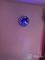 img 1 attached to Keep Time In Silence: 12 Inch HITO Wall Clock With Smart Nightlight And Brightness Adjustability review by Kevin Griffin