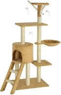 🐱 tall and sturdy multi-level cat tree with scratching posts – ideal furniture for small and large cats, perfect for exercise and playtime logo