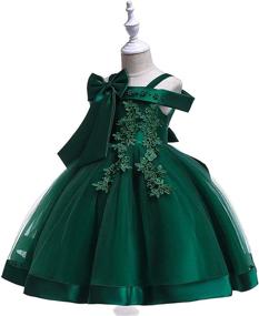 img 3 attached to Sleeveless Toddler Vintage Girls' Bridesmaid Dresses: Adorable Clothing for Toddlers