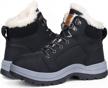stay warm and stylish: visionreast snow boots for men and women logo