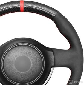 img 3 attached to 🚗 High-Quality Genuine Leather Auto Custom Steering Wheel Covers for Scion FR-S, Subaru BRZ, and Toyota 86 - 2013-2016 Accessories by JI Loncky