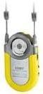 📻 coby cx-7 mini am/fm pocket radio - yellow color with neck strap | discontinued by manufacturer logo