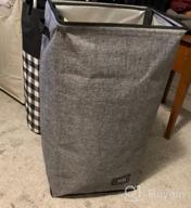 img 1 attached to Efficient & Stylish SOLEDI 100L Collapsible Laundry Hamper With Removable Bag For Clothes And Toys Storage review by John Hill