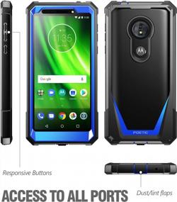 img 2 attached to Ultimate Protection For Moto G6 Play And Moto G6 Forge: Poetic Guardian Clear Hybrid Case With Scratch-Resistant Back And Built-In-Screen Protector