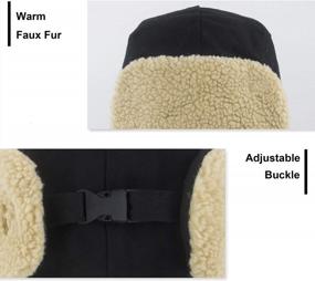 img 1 attached to Warm Winter Trapper Hat With Ear Flaps: Perfect For Cold Weather Skiing & Outdoor Activities!