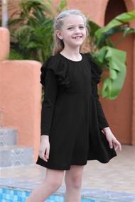 img 2 attached to 👗 Stylish GORLYA Flutter Stretchy Pockets GOR1019: Trendy Girls' Clothing for Dresses!