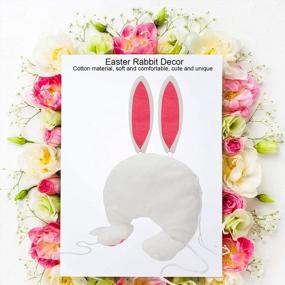 img 2 attached to Cute And Charming Rabbit Wreath Decoration For Easter And Spring Home Decor