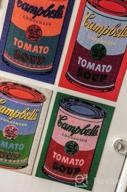 img 1 attached to Galison Andy Warhol Soup Can Puzzle, Red Violet, 300Piece 12” X 20'' – Puzzle Based On Andy Warhol Tomato Soup Can Painting – Packaged In Tin Canister – Makes A Great Gift, Blue (9780735353886) review by Rebecca Martin