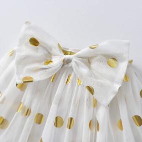 img 2 attached to Dazzling DXTON Rainbow Flower Tulle Skirt - Perfect For Your Little Princess