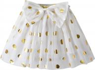 dazzling dxton rainbow flower tulle skirt - perfect for your little princess logo
