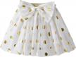 dazzling dxton rainbow flower tulle skirt - perfect for your little princess logo