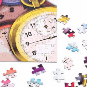 img 1 attached to Bgraamiens Puzzle-Stopwatch-1000 штук творческие красочные секундомеры цвет и цифры вызов головоломки