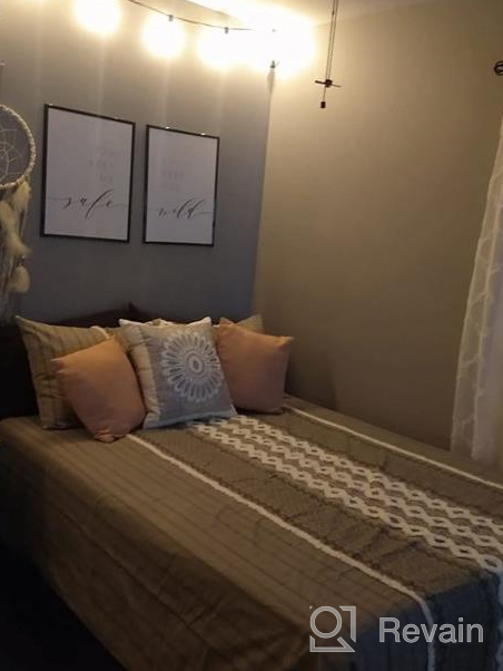 картинка 1 прикреплена к отзыву Набор пуховых одеял в современном дизайне середины века - INK + IVY Nea - 100% хлопок, всесезонное одеяло, комплект постельного белья с соответствующими накладками, полный / размер королевы, полосатый ворс цвета слоновой кости - комплект из 3 предметов от Kevin Lawson