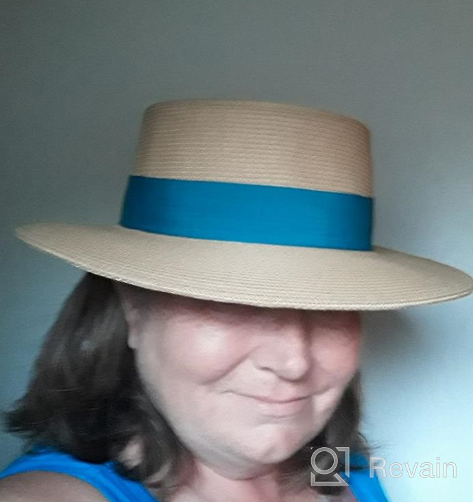 img 1 attached to Summer Protection: FURTALK Straw Beach Sun Hats For Women & Men - SPF UV, Packable Fedoras Boater Hat For Travel review by Sarah Foreman