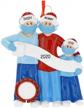 create a unique family christmas memory with personalized pandemic tp ornament for family of 3 logo