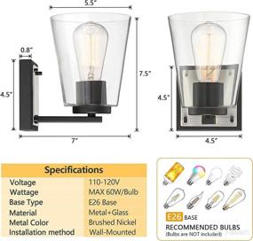 img 2 attached to MOTINI 1 Light Светильник для ванной комнаты Industrial