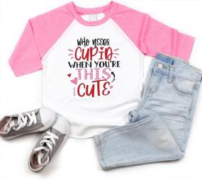 img 3 attached to Matching Needs Cupid Youre Valentines Apparel & Accessories Baby Girls best: Clothing